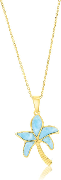 Collana con Palma di Larimar in Argento 925 | Amazon