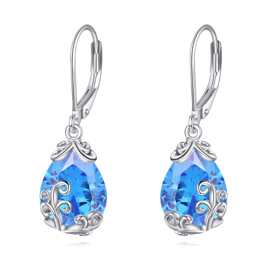Orecchini a Goccia Larimar in Argento 925 | Amazon