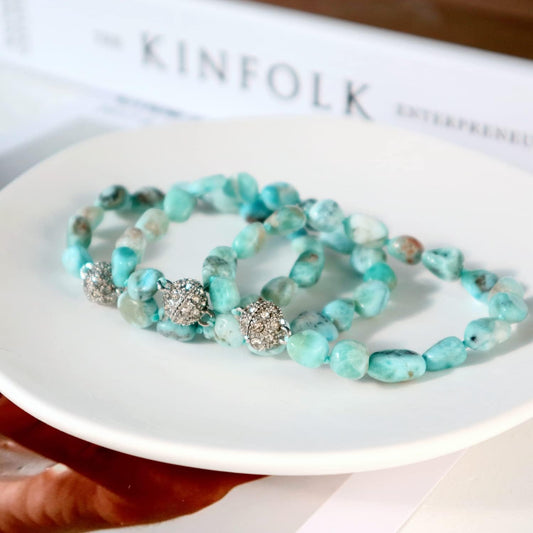 Bracciale Larimar con Chiusura Magnetica | Amazon