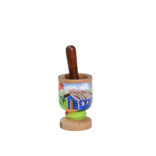 Mini Wooden Mortar & Pestle