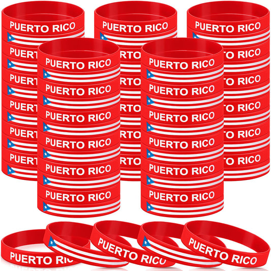 Bracelets en Silicone République Dominicaine – 60 Bracelets Cotillons