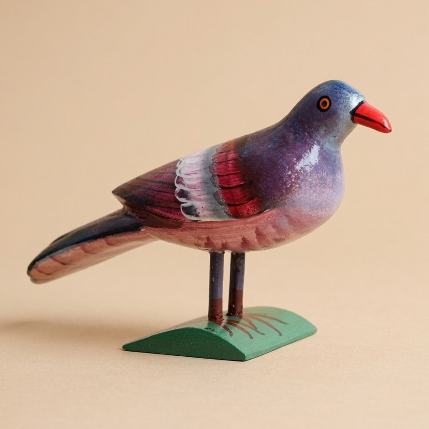 Wood Dove Figurine