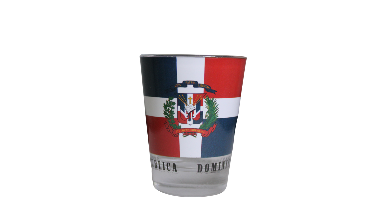 Verre à shot Drapeau dominicain