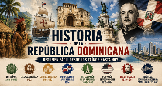 Historia de la República Dominicana: resumen fácil desde los taínos hasta hoy