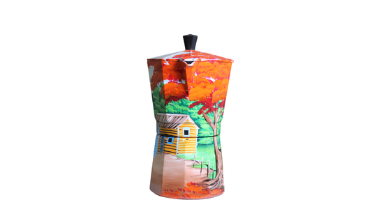 Hand-Painted Dominican Coffee Maker