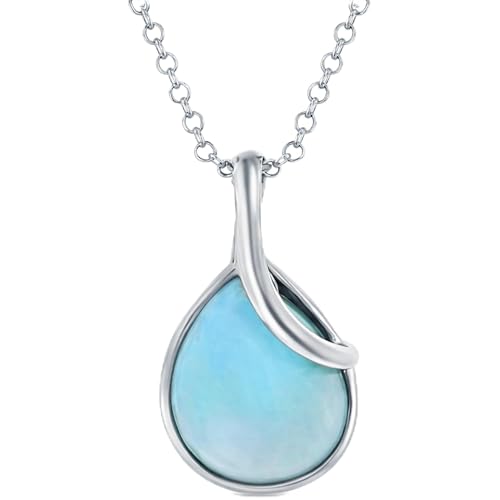 Larimar Pendant Necklace 925 Silver | Amazon