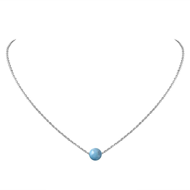 Collana Choker con Perline Larimar in Argento 925 | Amazon