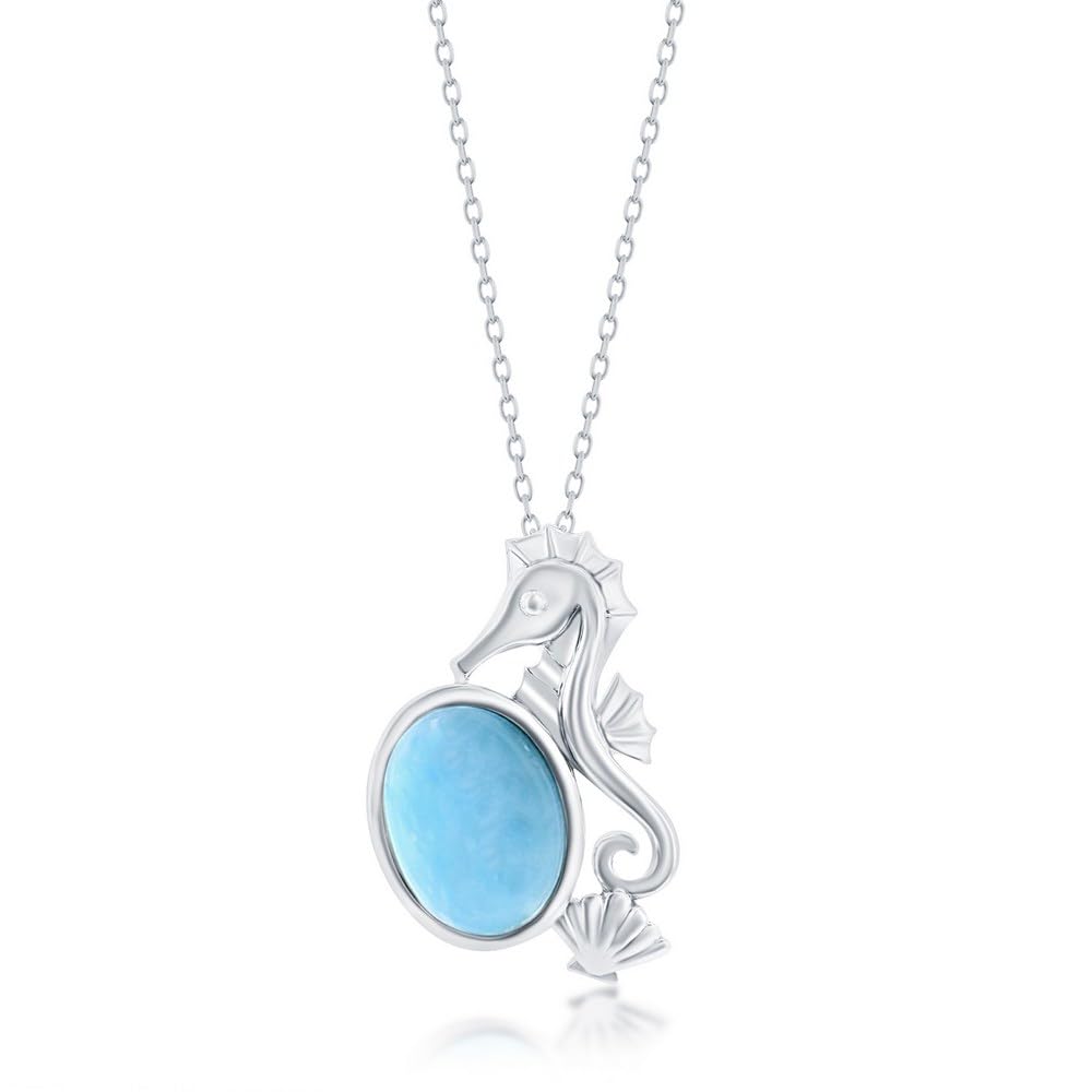 Collana con Palma di Larimar in Argento 925 | Amazon
