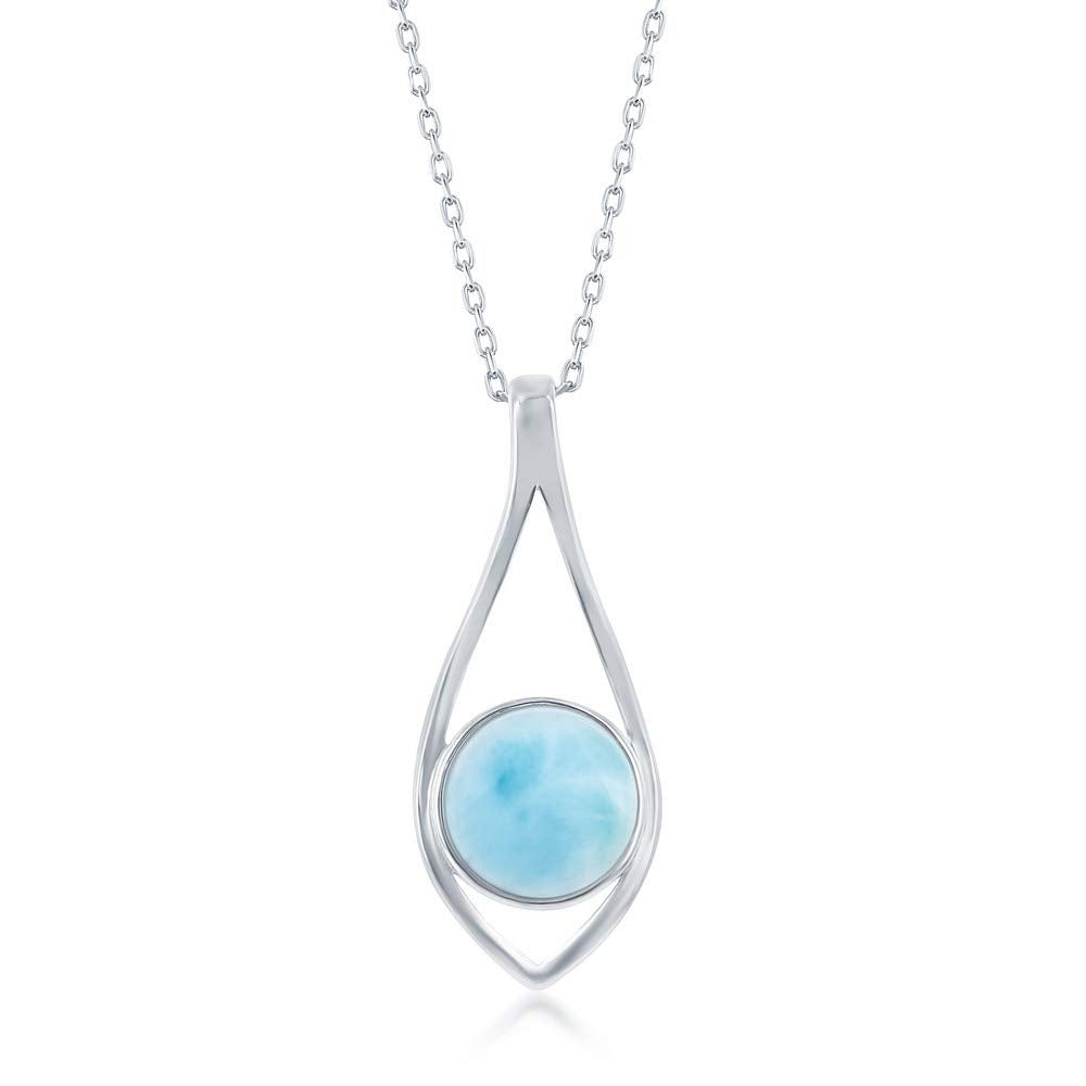 Larimar Pendant Necklace 925 Silver | Amazon