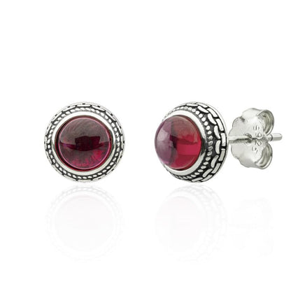 Orecchini a Bottone Larimar in Argento 925 | Amazon