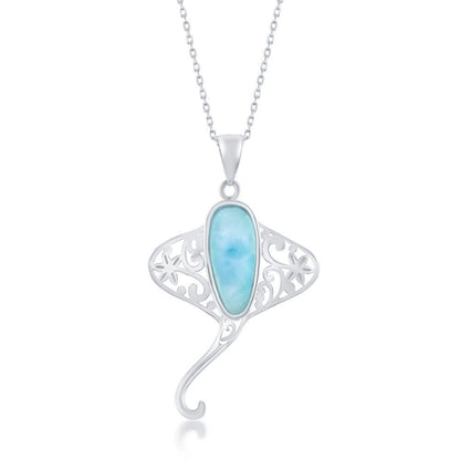 Collana con Palma di Larimar in Argento 925 | Amazon