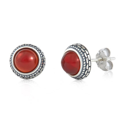 Orecchini a Bottone Larimar in Argento 925 | Amazon