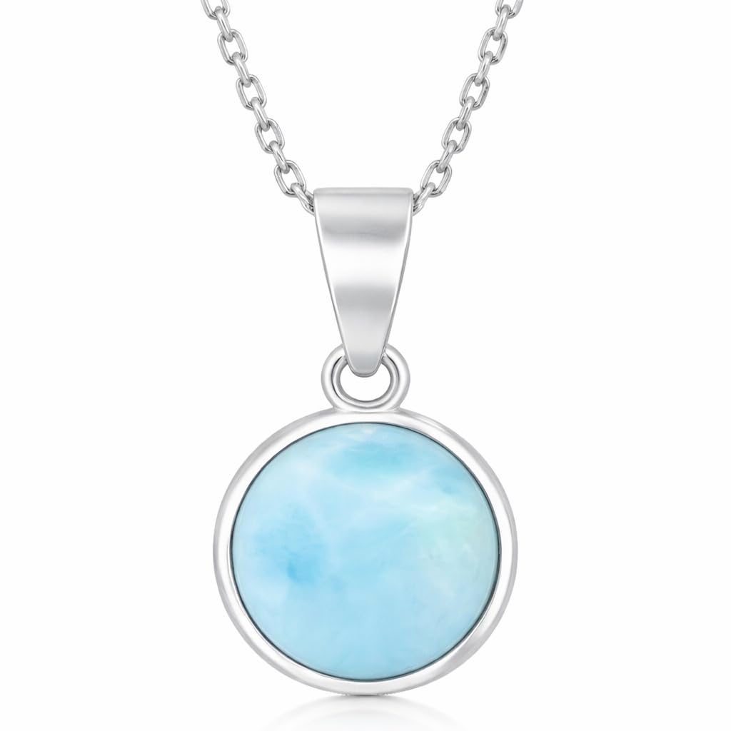 Larimar Pendant Necklace 925 Silver | Amazon