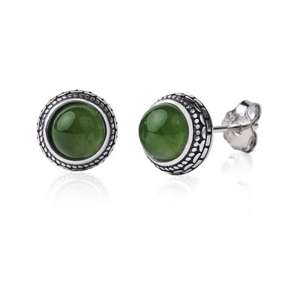 Orecchini a Bottone Larimar in Argento 925 | Amazon