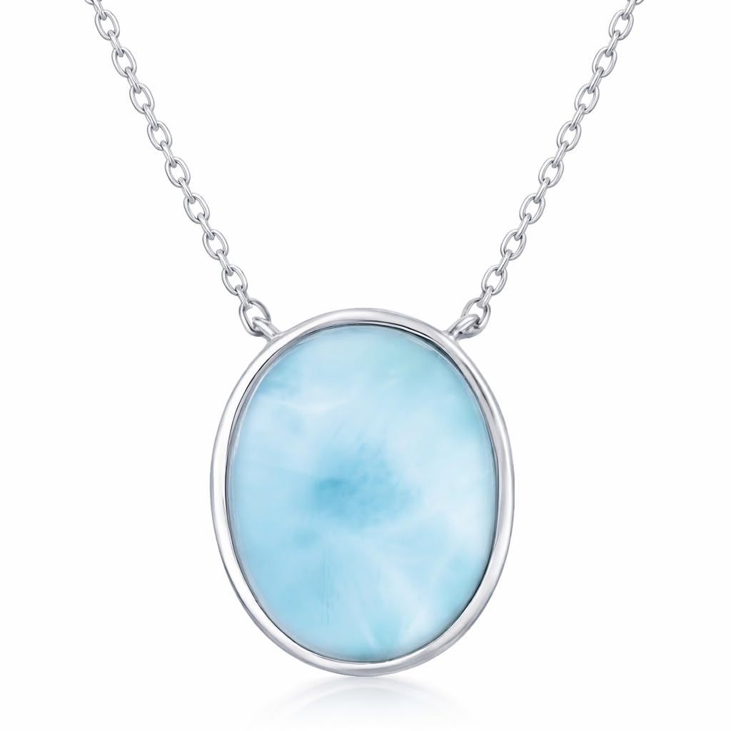 Larimar Pendant Necklace 925 Silver | Amazon