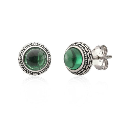Orecchini a Bottone Larimar in Argento 925 | Amazon