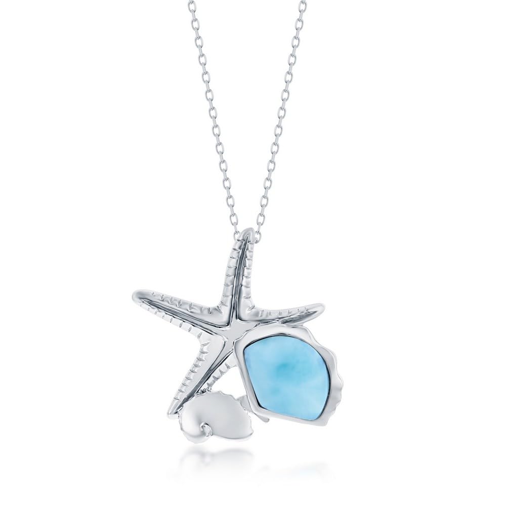 Collana con Palma di Larimar in Argento 925 | Amazon