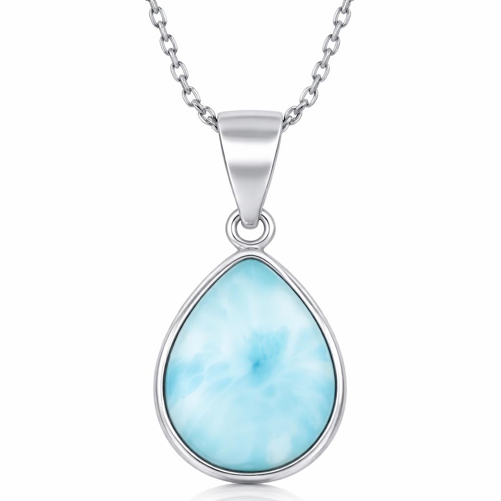 Larimar Pendant Necklace 925 Silver | Amazon