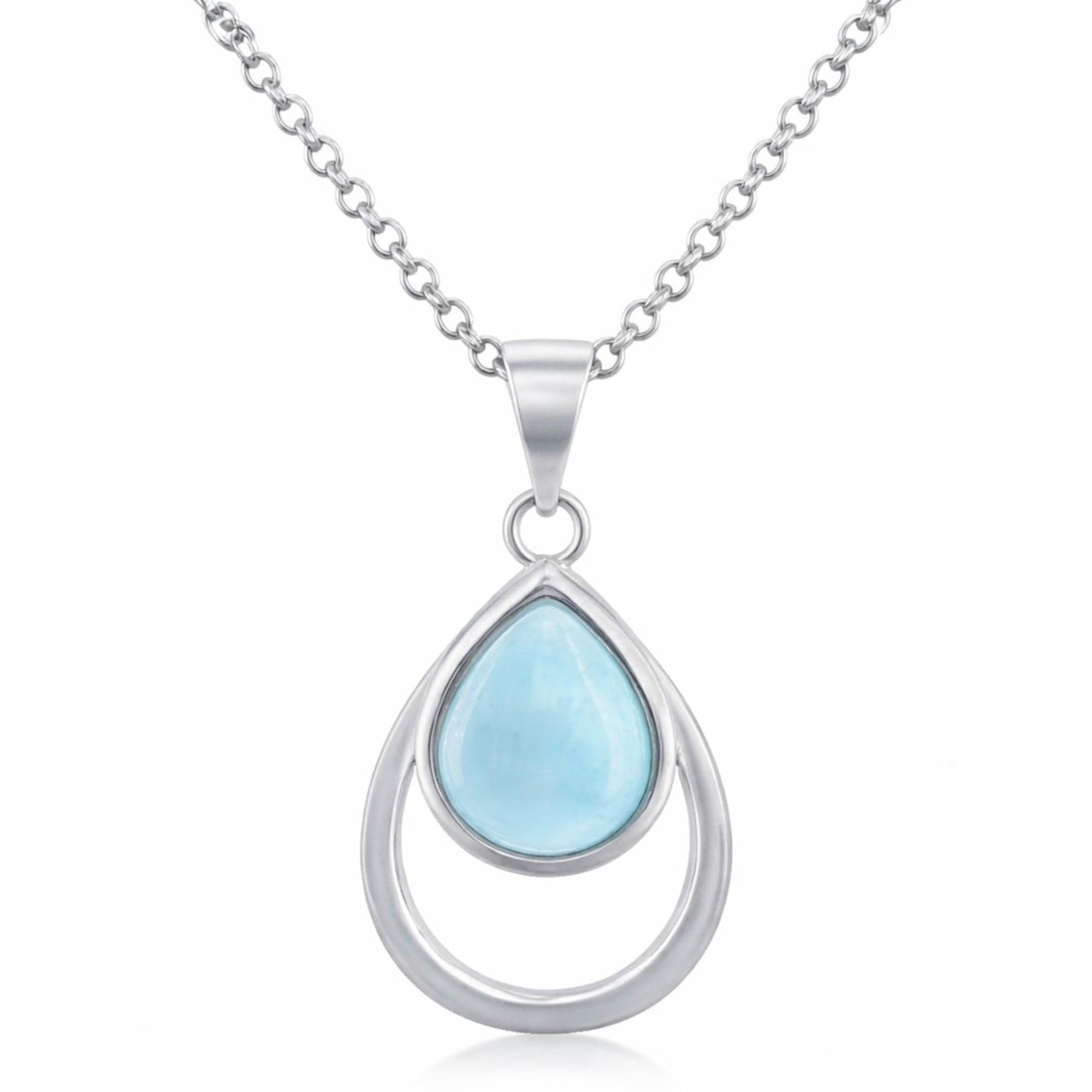 Larimar Pendant Necklace 925 Silver | Amazon
