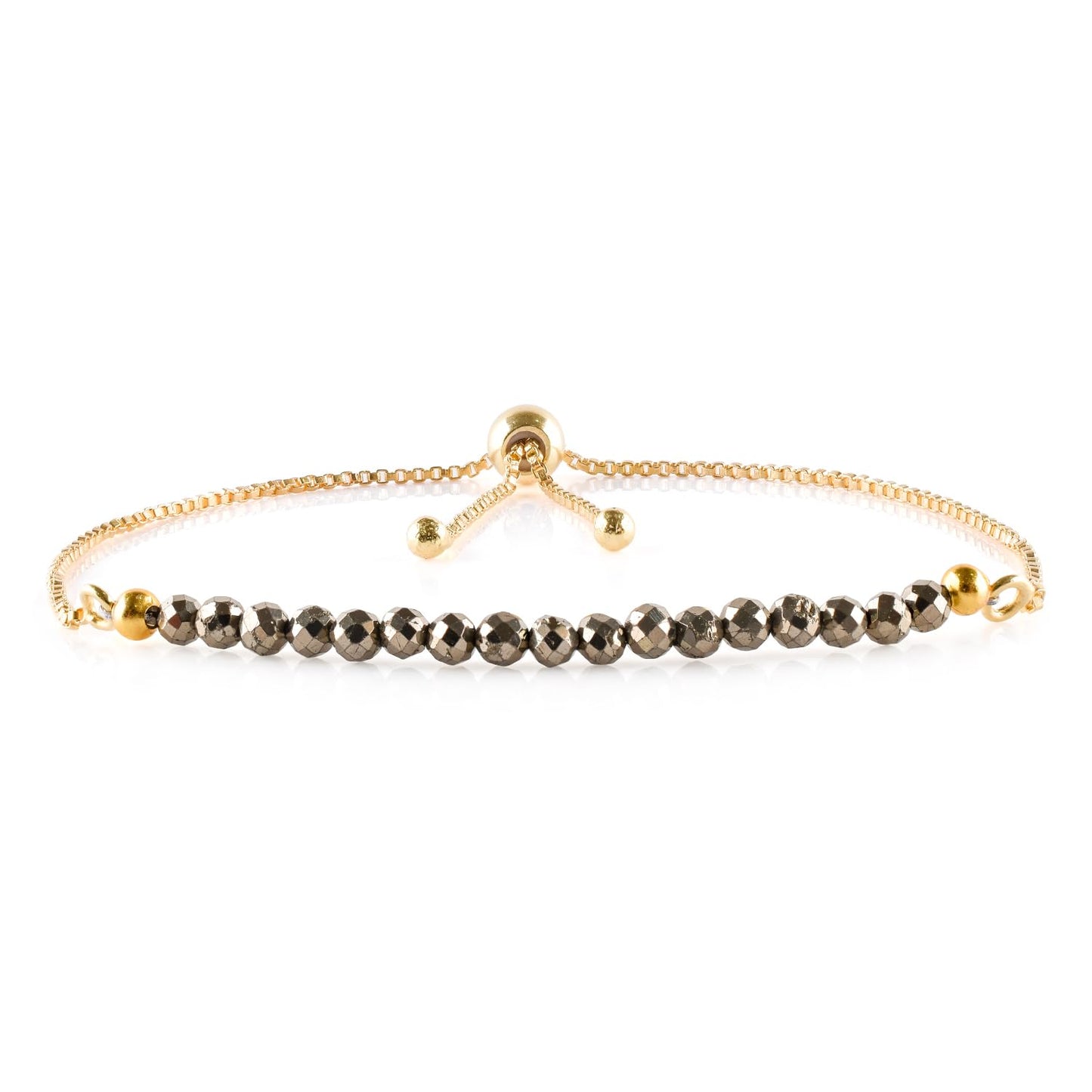 Bracelet coulissant Larimar doré | Amazon