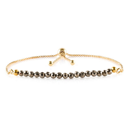 Bracelet coulissant Larimar doré | Amazon