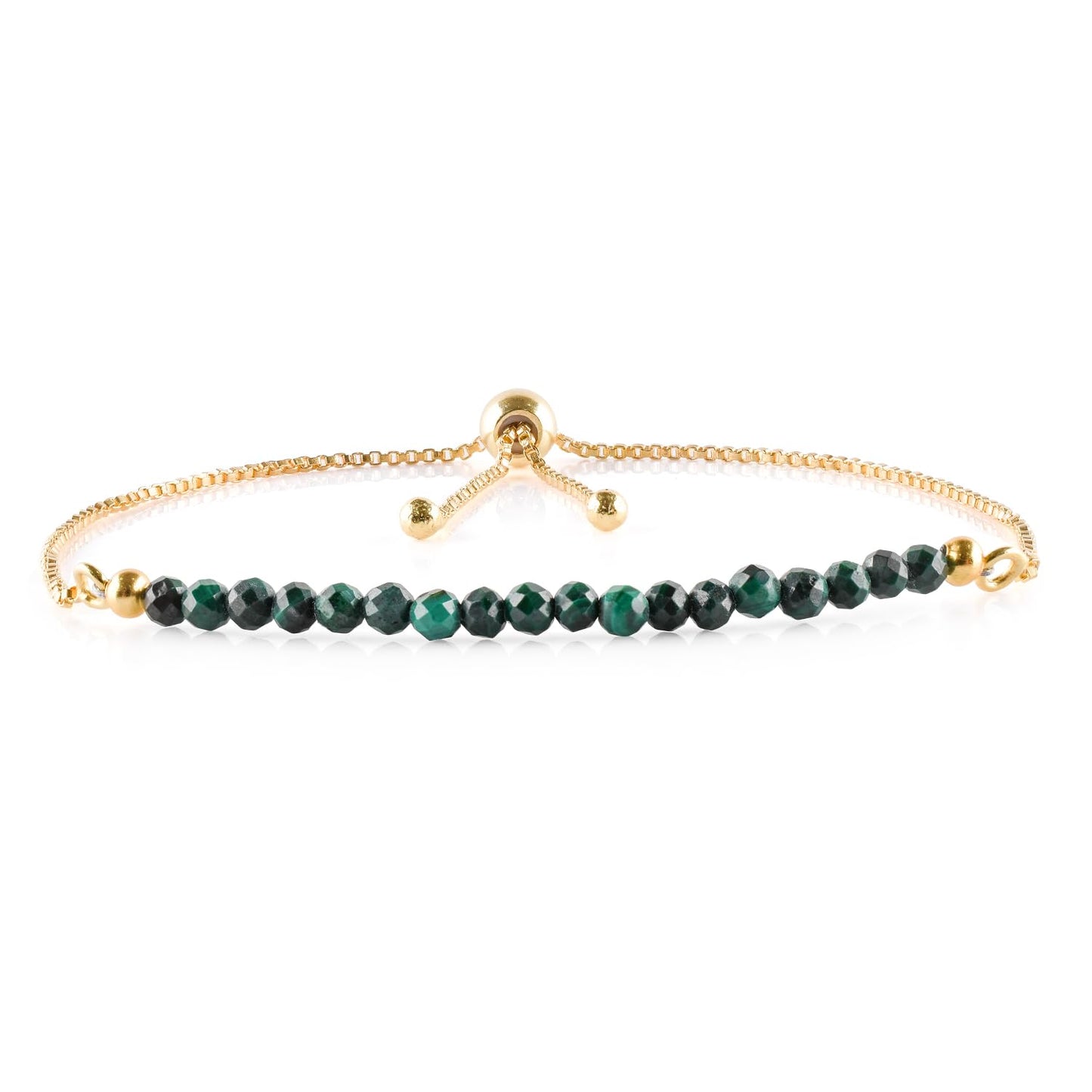 Bracelet coulissant Larimar doré | Amazon