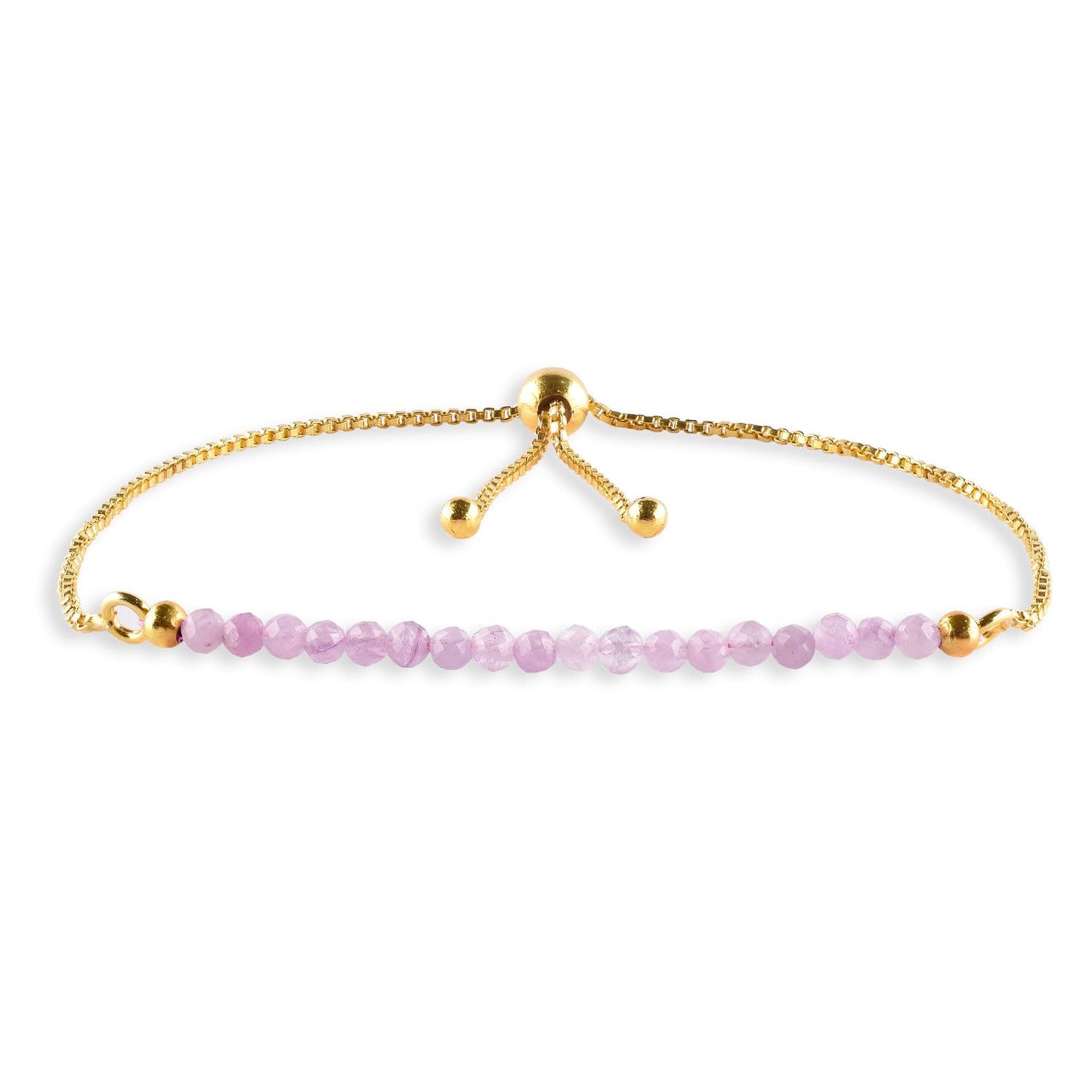 Bracelet coulissant Larimar doré | Amazon