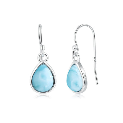 Larimar Dangle Earrings 925 Silver | Amazon