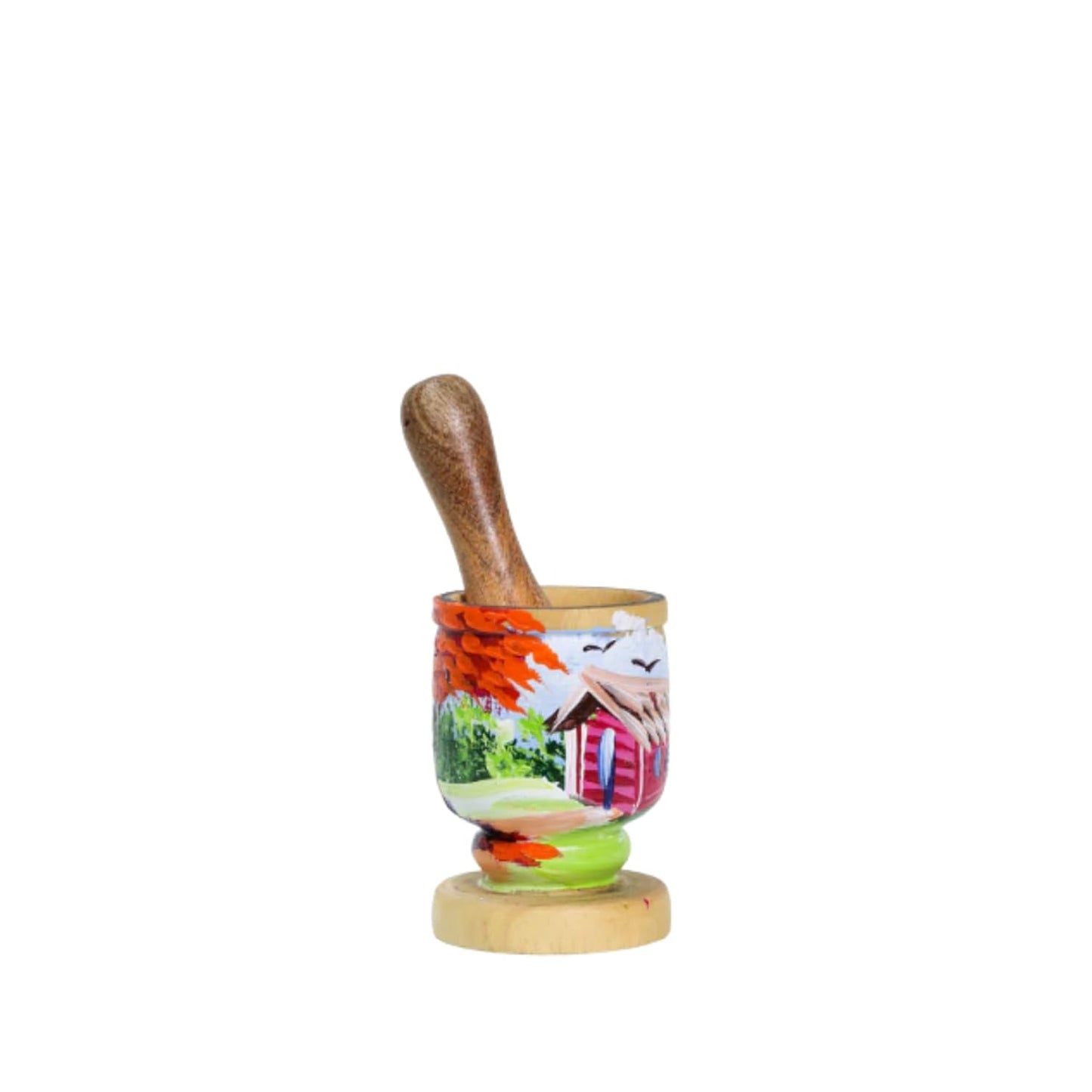 Dominican Hand-Painted Mortar & Pestle – Assorted Designs | Amazon