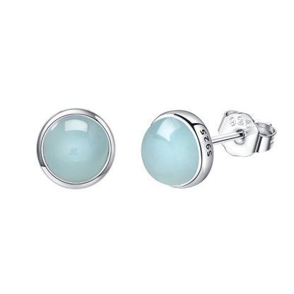 Larimar Stud Earrings 925 Silver | Amazon