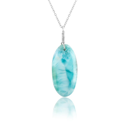 Collana con Pendente Ovale Larimar | Amazon