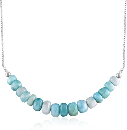 Collana con Barrette di Perline Larimar | Amazon