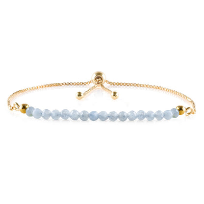 Bracelet coulissant Larimar doré | Amazon