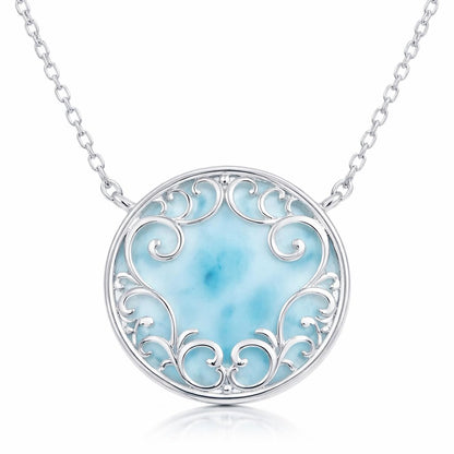 Larimar Pendant Necklace 925 Silver | Amazon