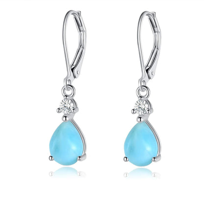 Larimar Dangle Earrings 925 Silver | Amazon