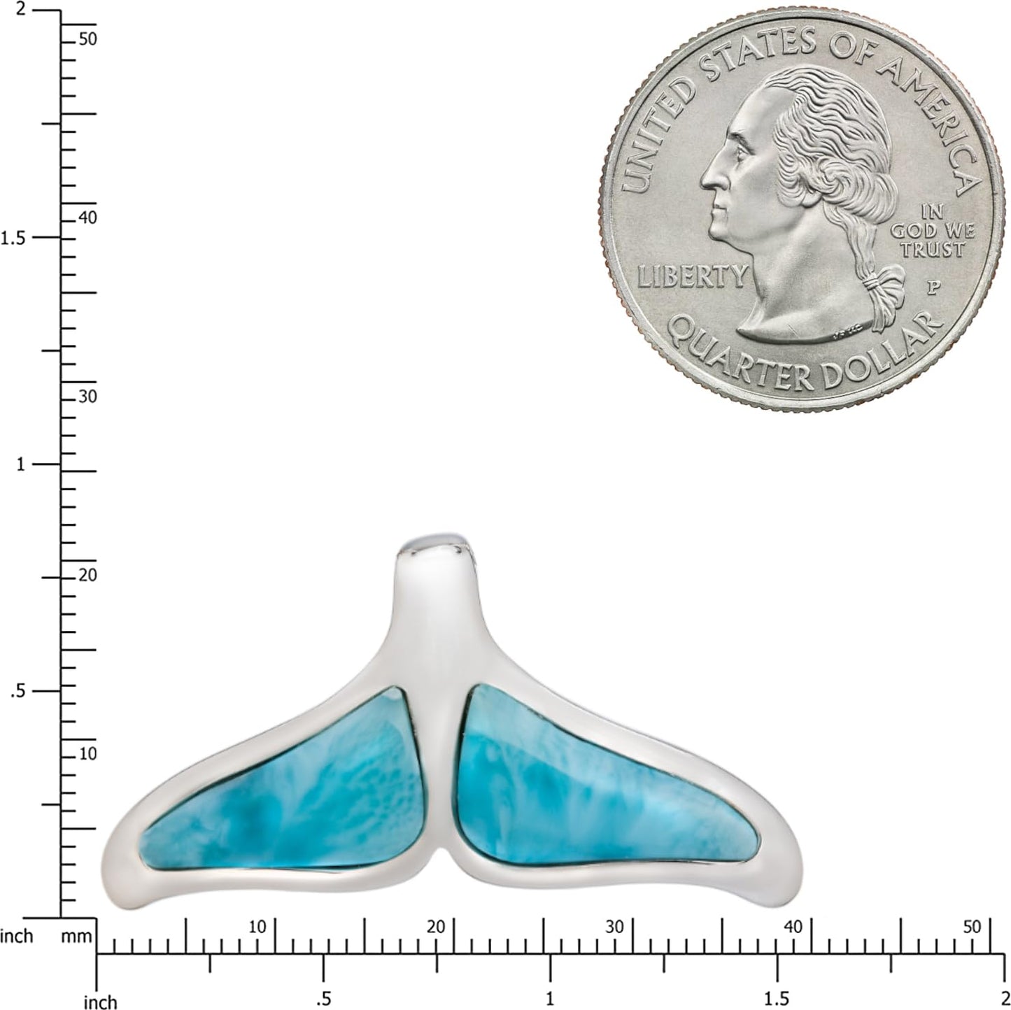 Collana con Coda di Balena di Larimar | Amazon