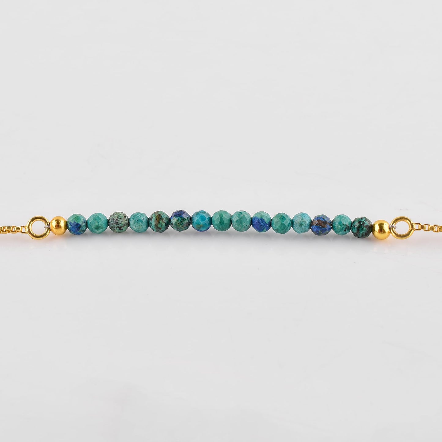 Bracelet coulissant Larimar doré | Amazon