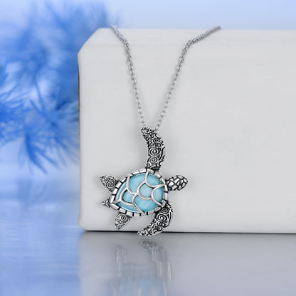 Collana con Tartaruga di Larimar | Amazon