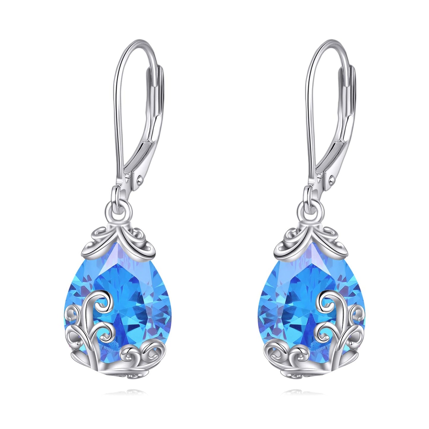 Larimar Teardrop Earrings 925 Silver | Amazon