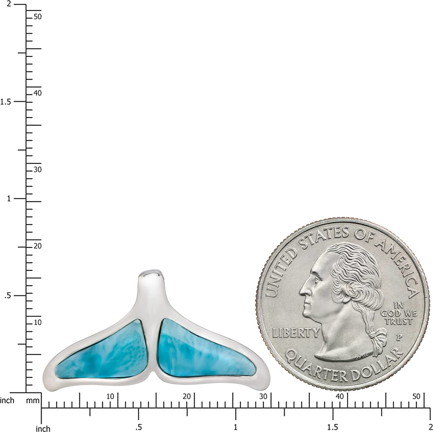Collana con Coda di Balena di Larimar | Amazon