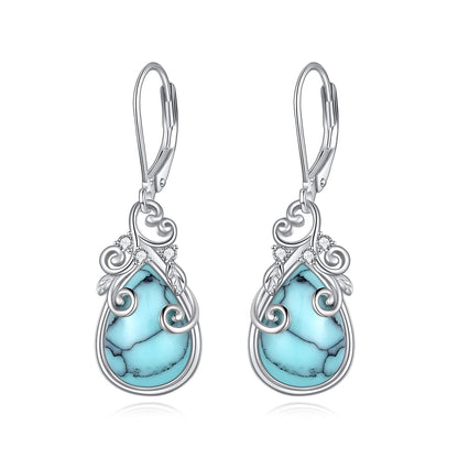 Larimar Teardrop Earrings 925 Silver | Amazon