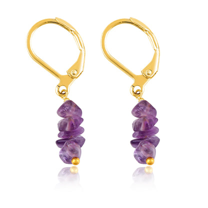 Larimar Chip Earrings Gold | Amazon