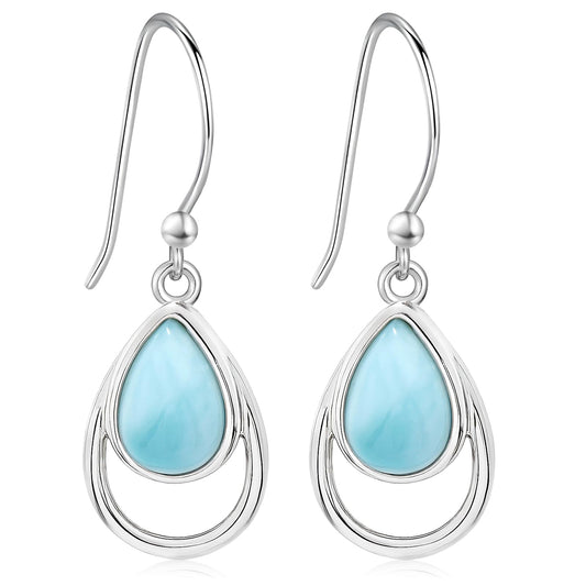 Orecchini Pendenti Larimar in Argento 925 | Amazon