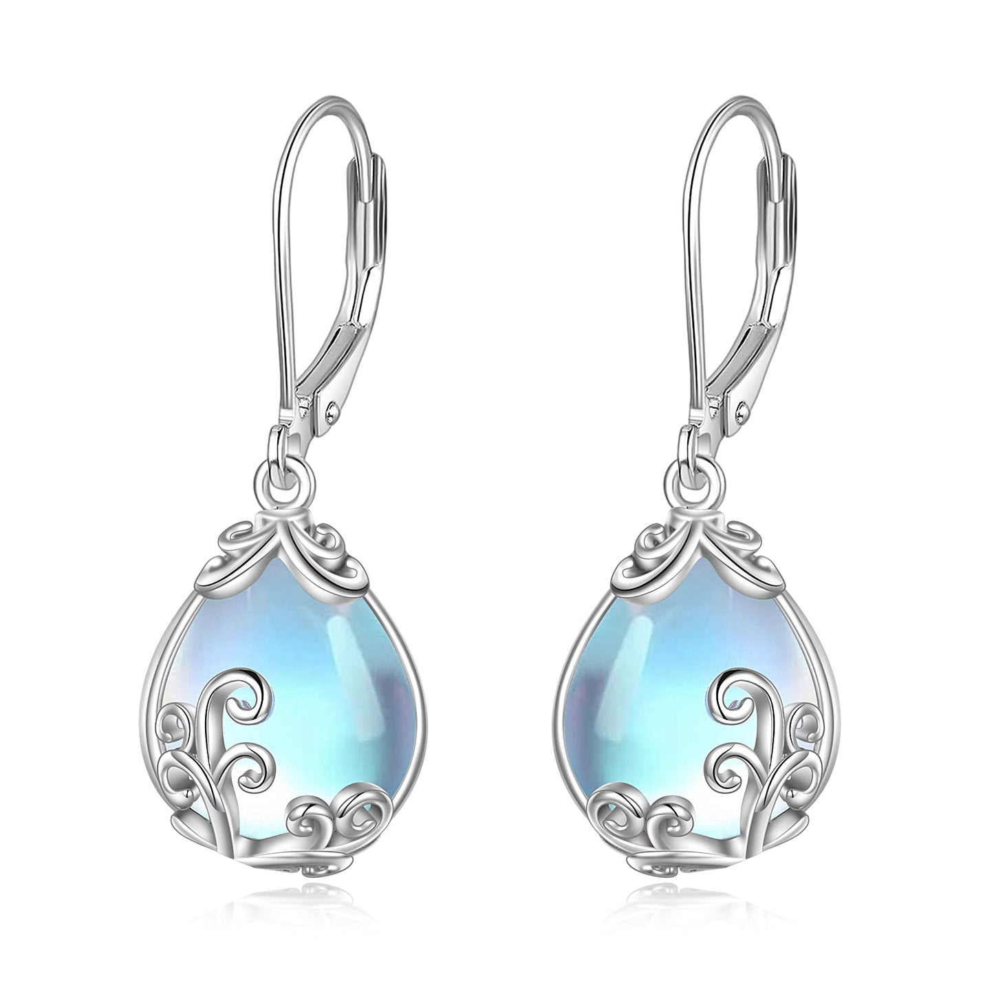 Larimar Teardrop Earrings 925 Silver | Amazon