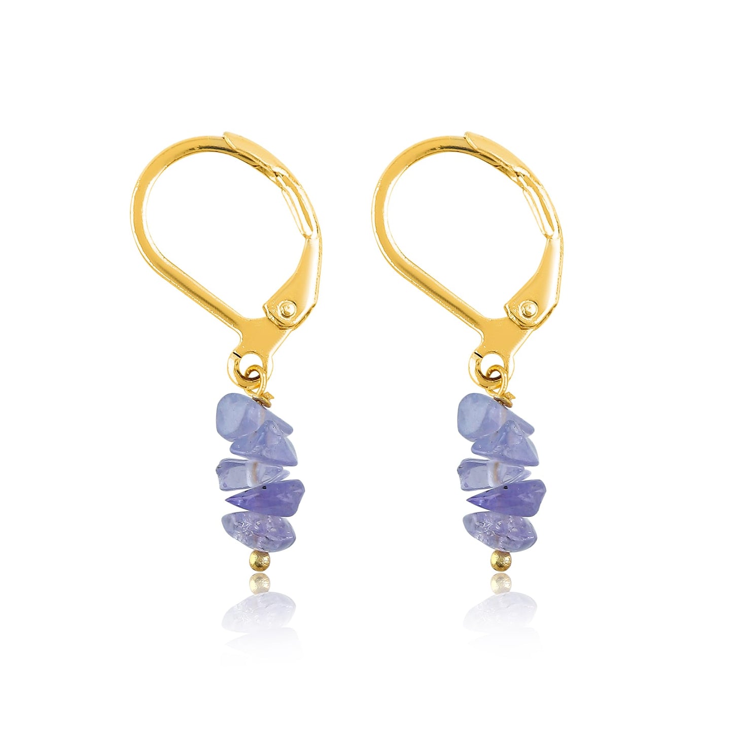 Larimar Chip Earrings Gold | Amazon