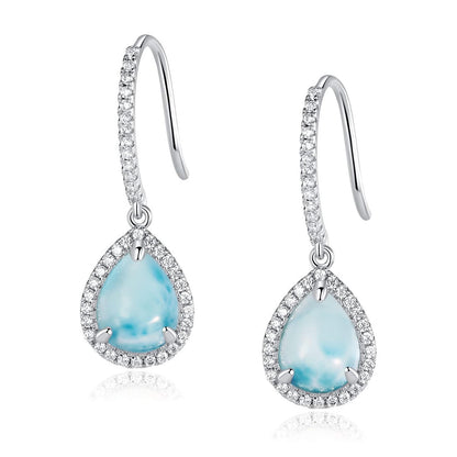 Larimar Dangle Earrings 925 Silver | Amazon
