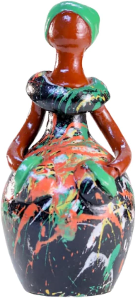 Figurine de femme dominicaine fabriquée à la main | Amazon