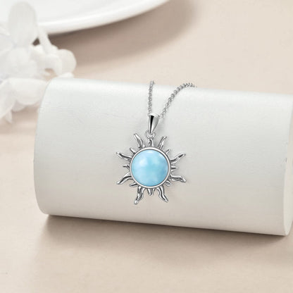 Collana con Sole Larimar | Amazon