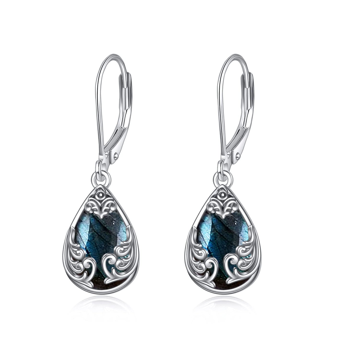 Larimar Teardrop Earrings 925 Silver | Amazon