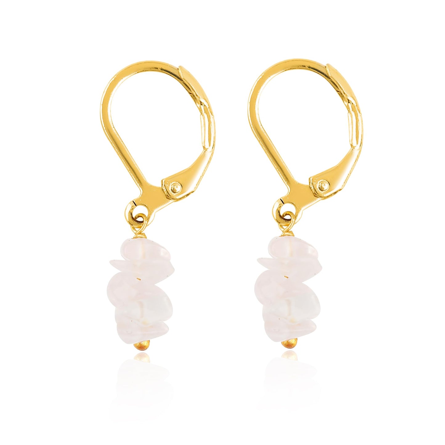 Larimar Chip Earrings Gold | Amazon